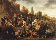 MOEYAERT, Claes Cornelisz. Moses Ordering the Slaughter of the Midianitic ag oil painting